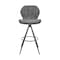 Armen Living Catalina 26" Swivel Counter Height Bar Stool in Charcoal Fabric and Black Finish LCCTBACH26 - alternate 7